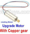 40-Upgrade rotating Motor with red and Blue wire(1pcs)-With copper gear For SYMA X5 X5C Quadcopter parts,SYMA X5 X5C Parts